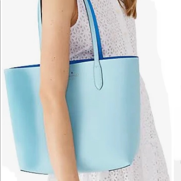 NWT Kate Spade Ava Reversible blue Tote